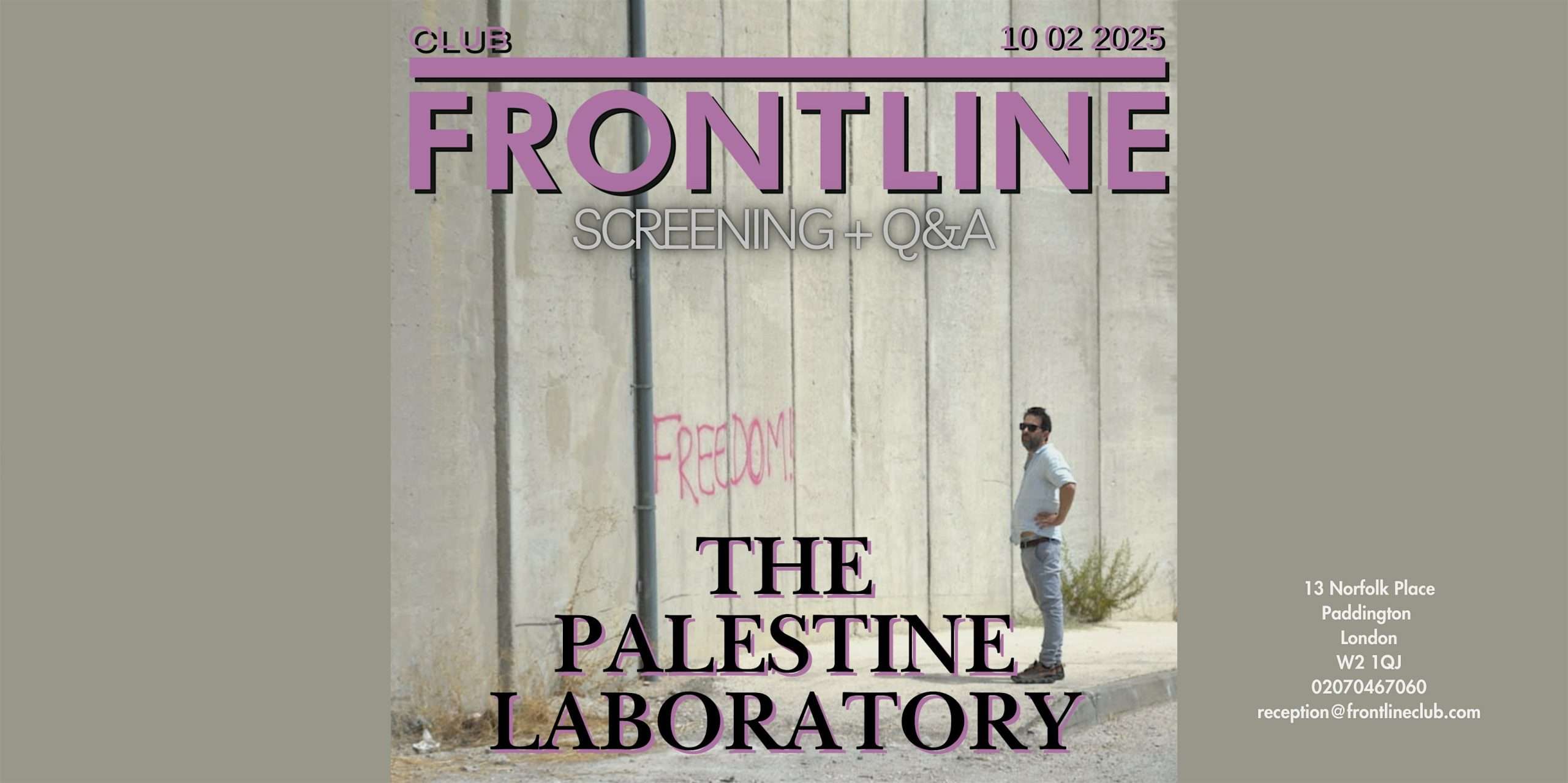 The Palestine Laboratory: Screening + Q&A