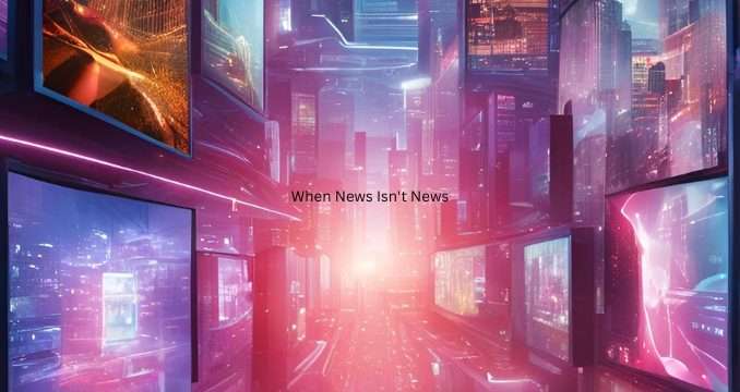 When News Isn't News - Copy