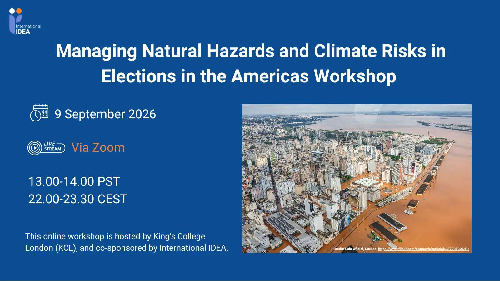 Managing Natural Hazards and Climate Risks in Elections in the Americas Workshop